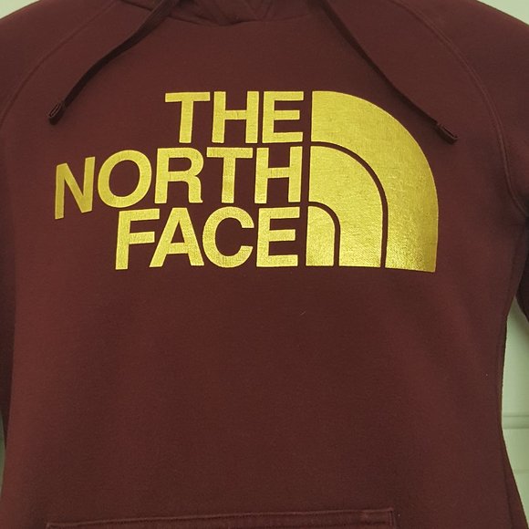 Women's THE NORTH FACE Hoodies & Sweatshirts Size S/P Burgundy - Picture 3 of 8
